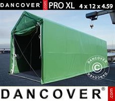 Tente 4x12x3,5x4,59m, PVC, Vert
