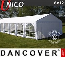 Tente de réception UNICO 6x12m, Blanc 